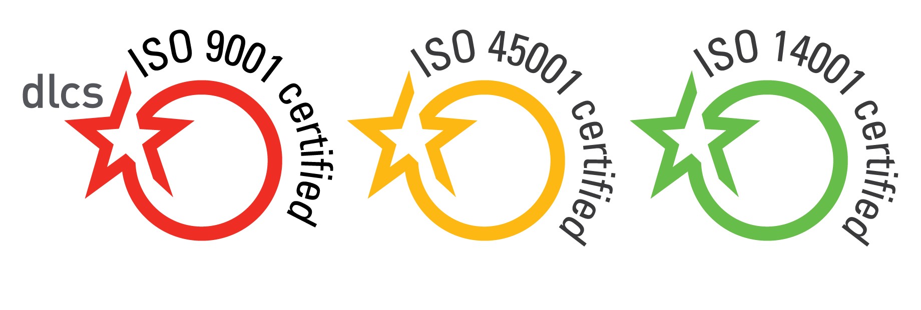 ISO 9001, ISO 45001 and ISO 14001 certified