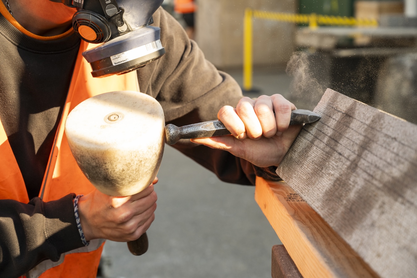 Specialist hand-finishing replacement stone for Princes Bridge