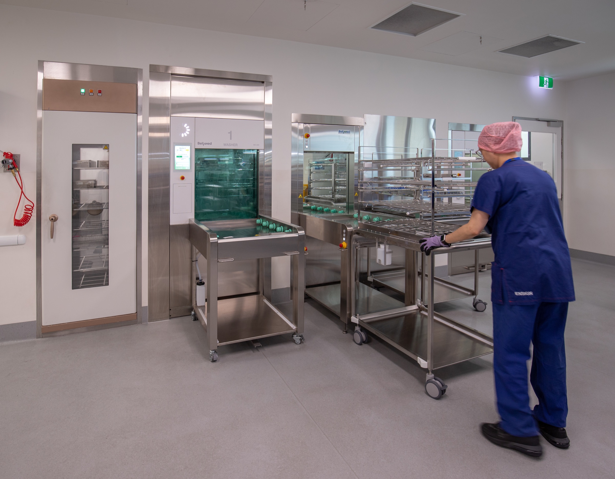 Clinical sterilisation suite at St Vincent's Werribee